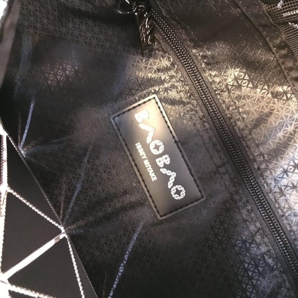 Issey Miyake Geometric Panel Tote in Silver - Picture 6 of 6